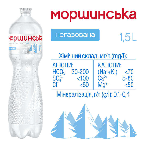 Вода Моршинська 1,5 л (негазована) 010101 фото